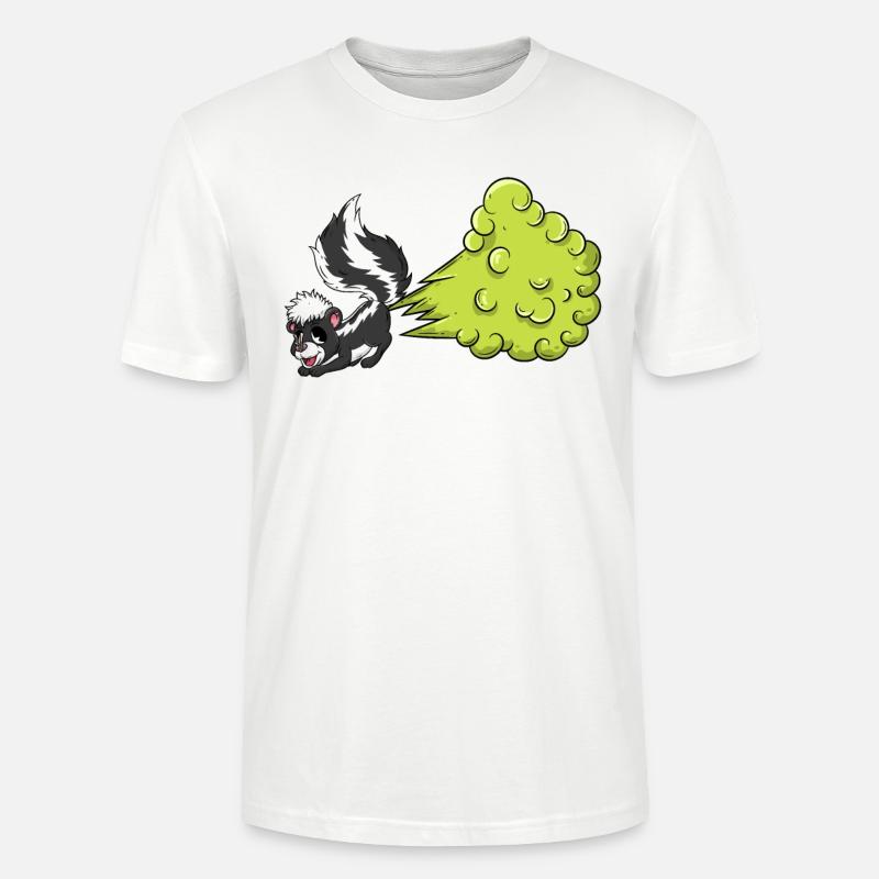 Stinktier Pups - Stanley/Stella Unisex Bio-T-Shirt CRAFTER - Weiß