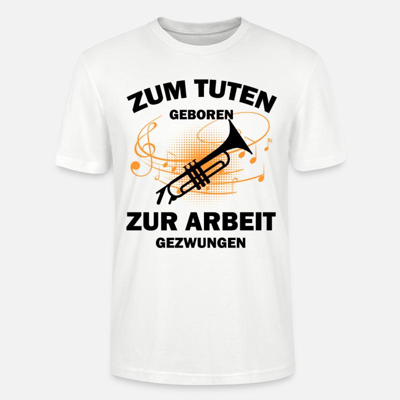 Trompete Trompeter - Stanley/Stella Unisex Bio-T-Shirt CRAFTER - Weiß