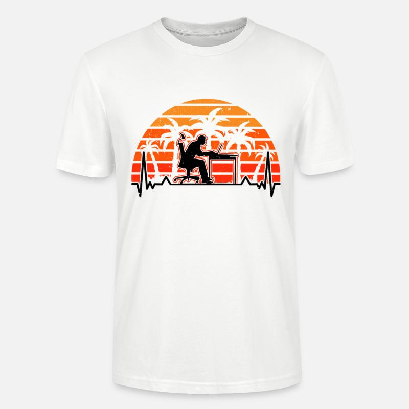 Informatiker Herzschlag Programmierer Computer - Stanley/Stella Unisex Bio-T-Shirt CRAFTER - Weiß
