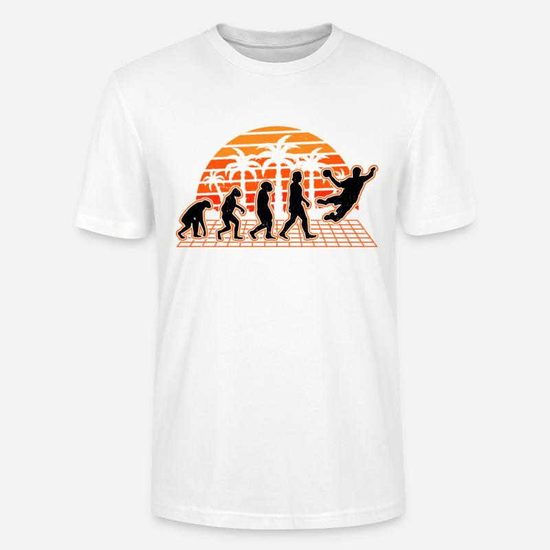 Handballer Evolution Sunset Handball - Stanley/Stella Unisex Bio-T-Shirt CRAFTER - Weiß