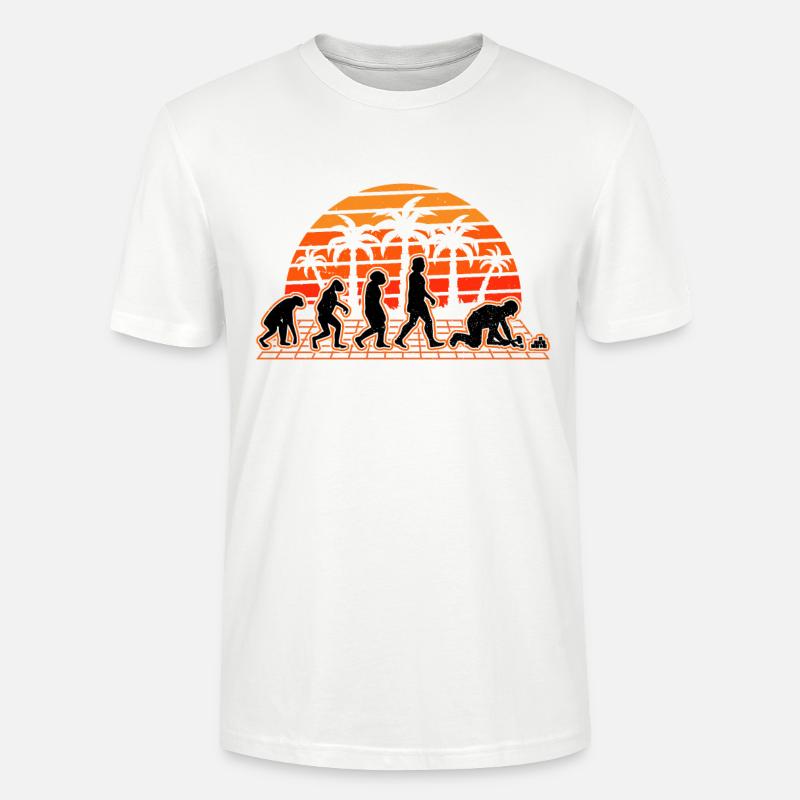 Paver Evolution Sunset Stone setter - T-shirt bio CRAFTER Stanley Stella Unisexe - blanc