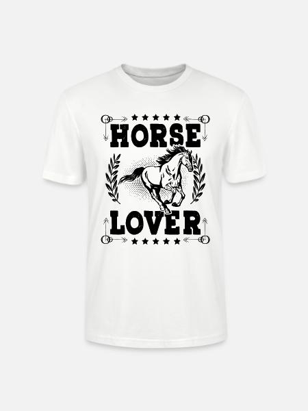 Horse Lover - Stanley/Stella Unisex Bio-T-Shirt CRAFTER - Weiß