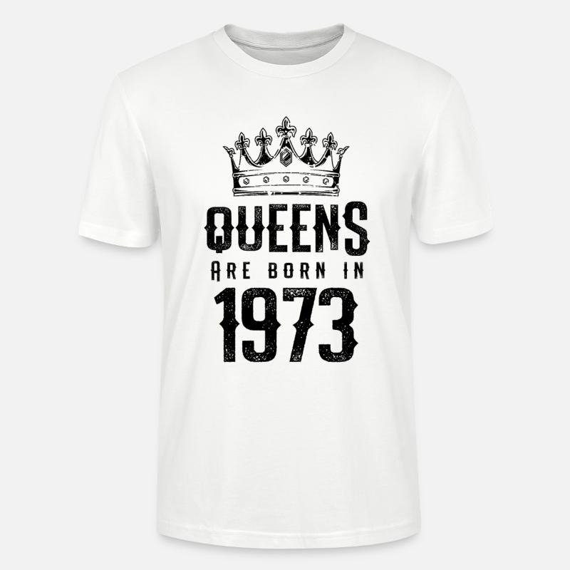 born in 1973 - Stanley/Stella Unisex Bio-T-Shirt CRAFTER - Weiß