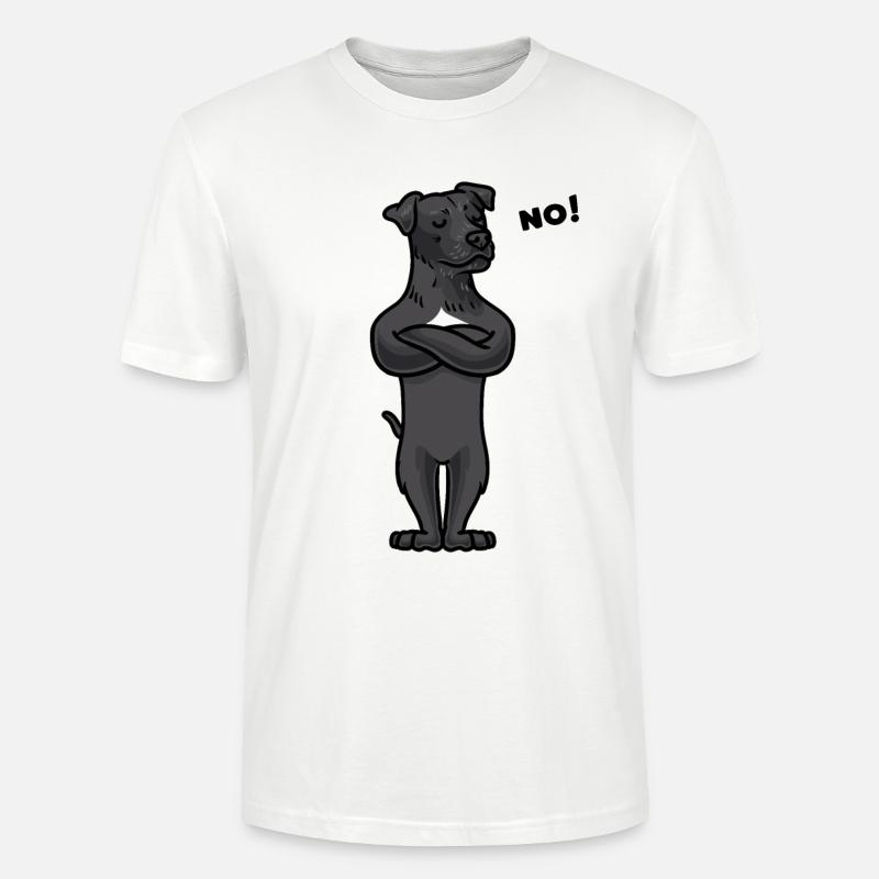 Patterdale Terrier Hund - Stanley/Stella Unisex Bio-T-Shirt CRAFTER - Weiß