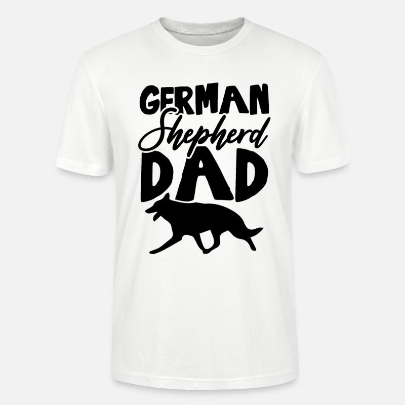 deutscher schäferhund papa - Stanley/Stella Unisex Bio-T-Shirt CRAFTER - Weiß
