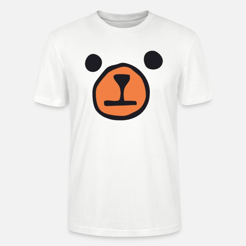 Bären Gesicht - Bär - Stanley/Stella Unisex Bio-T-Shirt CRAFTER - Weiß