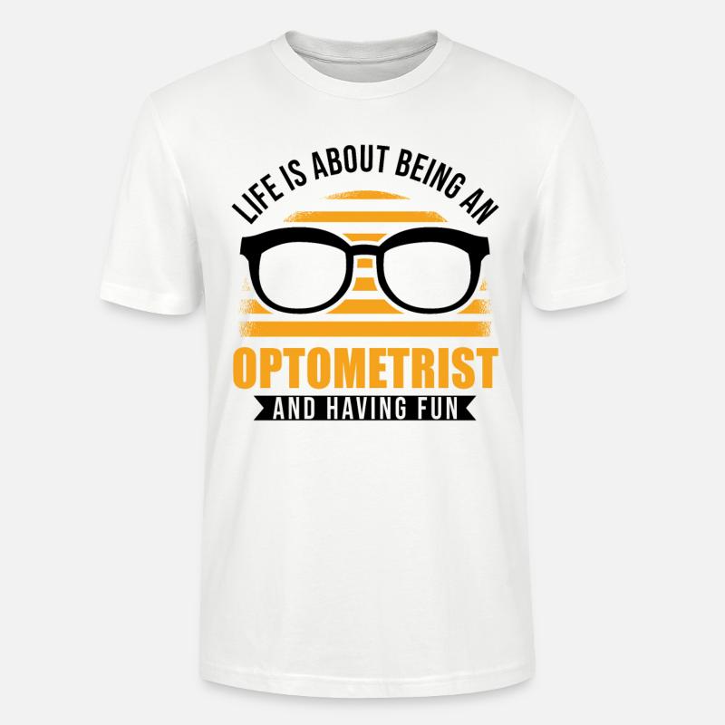 Opticien Optométriste Opticien Opticien - T-shirt bio CRAFTER Stanley Stella Unisexe - blanc