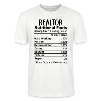 Makler Nährwertangaben Lustig - Stanley/Stella Unisex Bio-T-Shirt CRAFTER - Weiß - Vorne - Alina (178cm) & Michal (187cm)