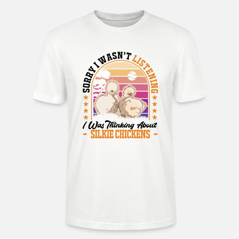 Silk Chicken Cadeau Silke Chicken - T-shirt bio CRAFTER Stanley Stella Unisexe - blanc