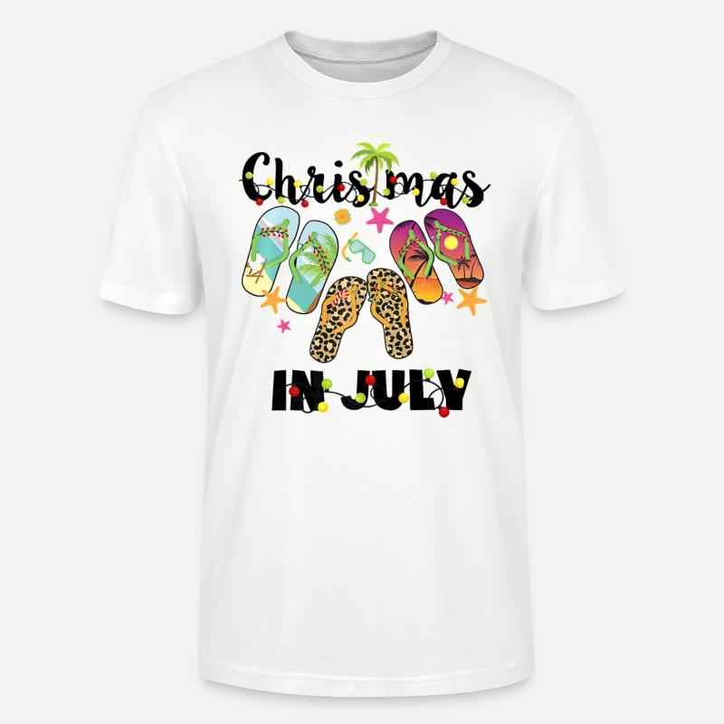 Wunderbare Weihnachten Im Juli-Geschenkzitat - Stanley/Stella Unisex Bio-T-Shirt CRAFTER - Weiß
