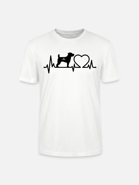 Ukrainischer Hund Patron Puls Ukrainische - Stanley/Stella Unisex Bio-T-Shirt CRAFTER - Weiß