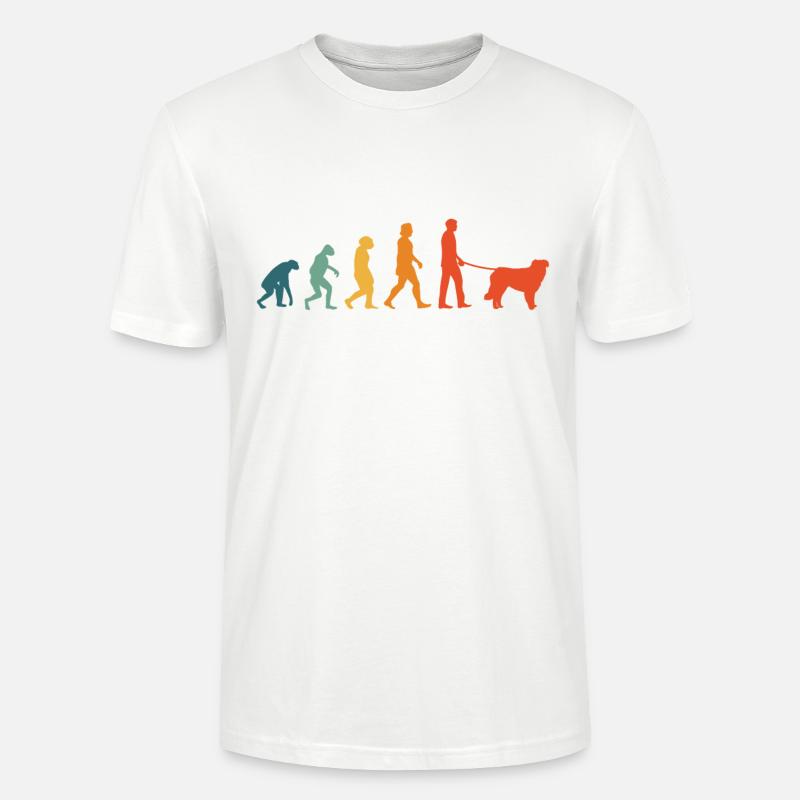 Kuvasz Evolution Retro - Stanley/Stella Unisex Bio-T-Shirt CRAFTER - Weiß