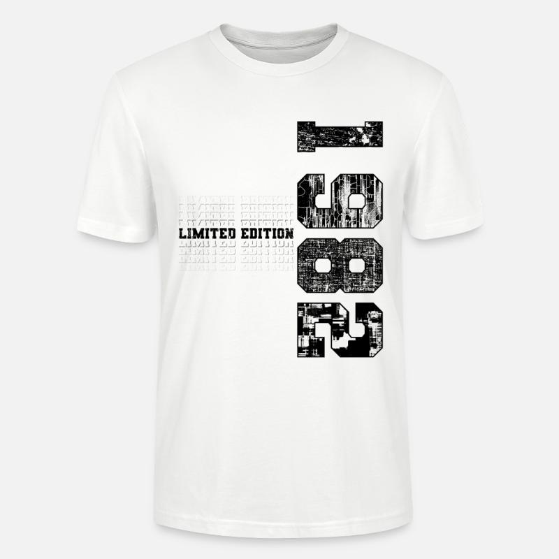 Édition limitée 1982 Année de naissance 1982 Anniversaire - T-shirt bio CRAFTER Stanley Stella Unisexe - blanc