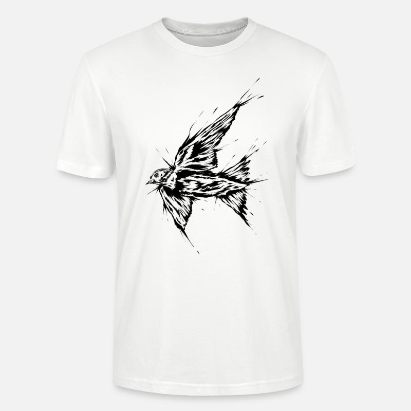 Möwe Vogel - Stanley/Stella Unisex Bio-T-Shirt CRAFTER - Weiß