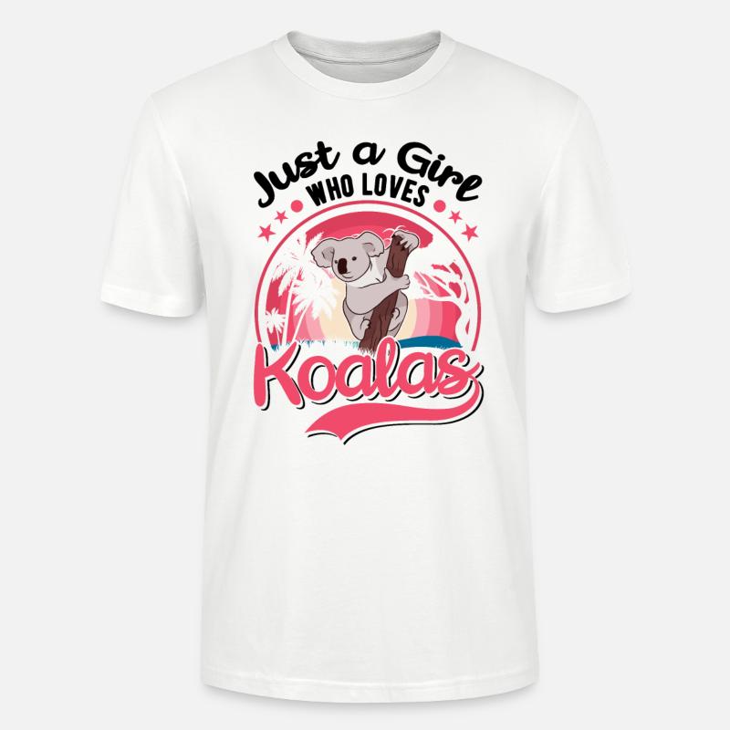 Koala Mädchen Koalabär - Stanley/Stella Unisex Bio-T-Shirt CRAFTER - Weiß