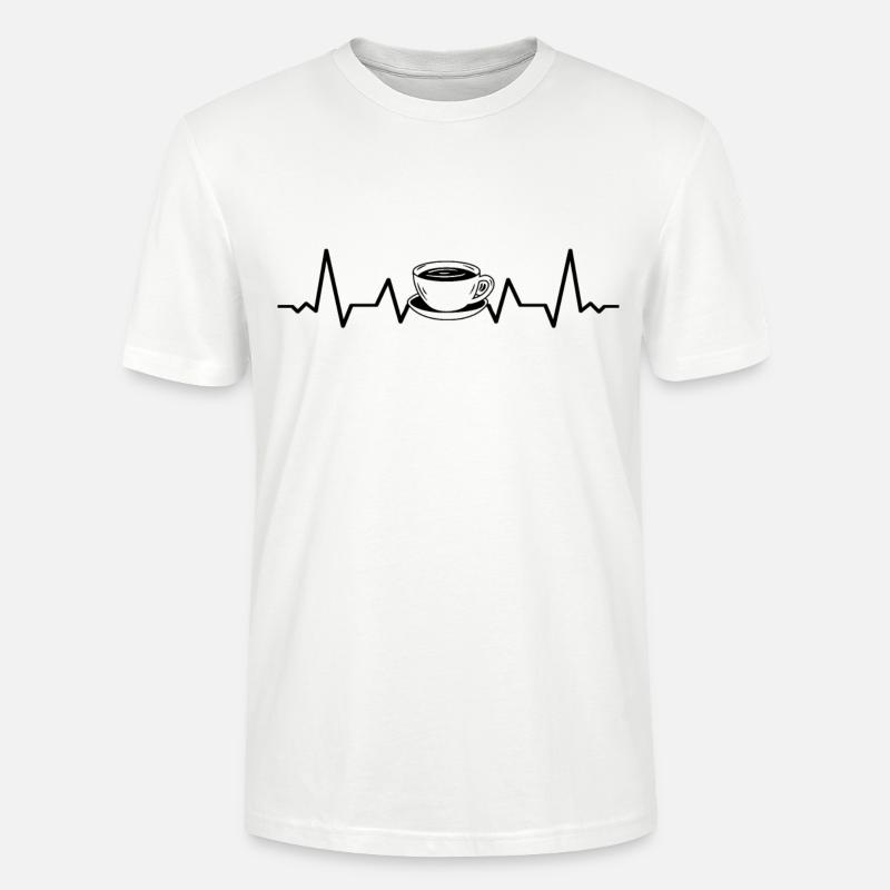 Kaffee Sammlung Kaffeetrinker Kaffeeliebhaber - Stanley/Stella Unisex Bio-T-Shirt CRAFTER - Weiß