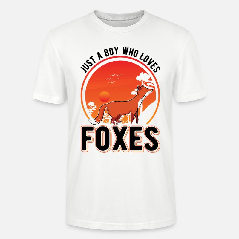 Fuchs Junge Geschenk - Stanley/Stella Unisex Bio-T-Shirt CRAFTER - Weiß