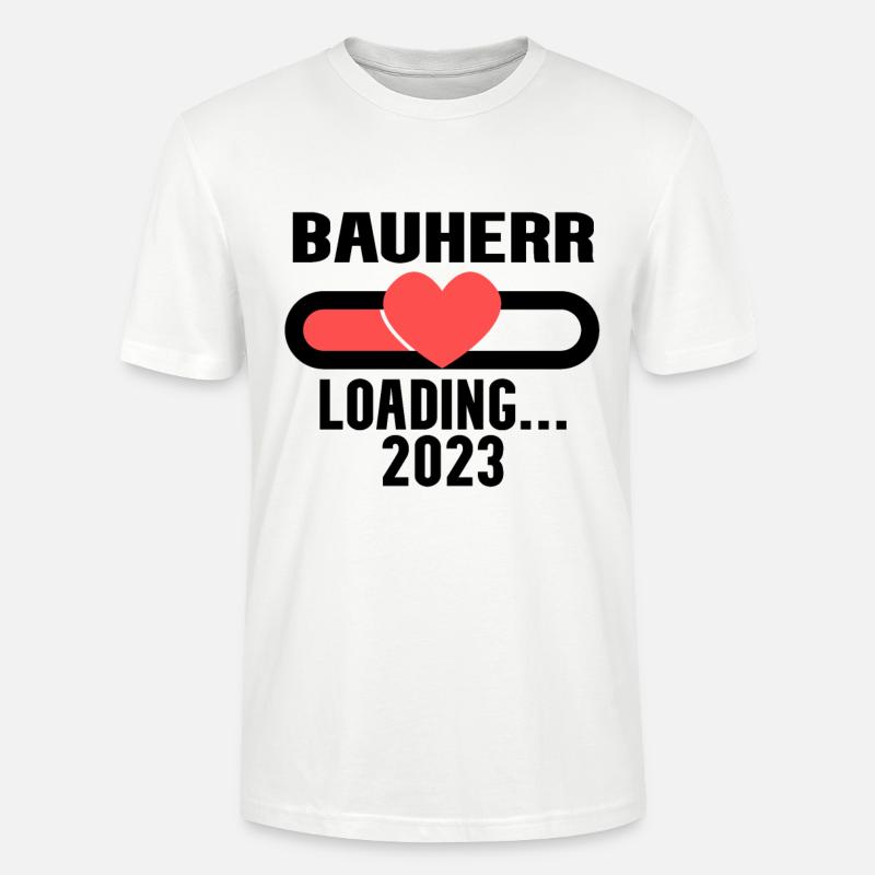 Bauherr 2023 Loading - Stanley/Stella Unisex Bio-T-Shirt CRAFTER - Weiß
