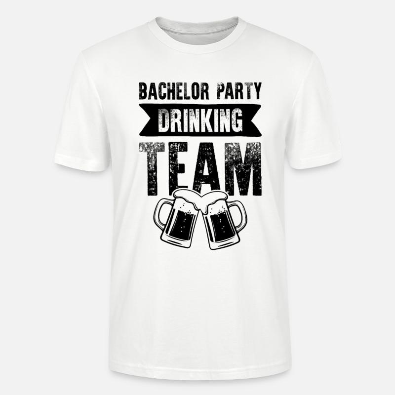 Bachelor Party Drinking Team - Stanley/Stella Unisex Bio-T-Shirt CRAFTER - Weiß