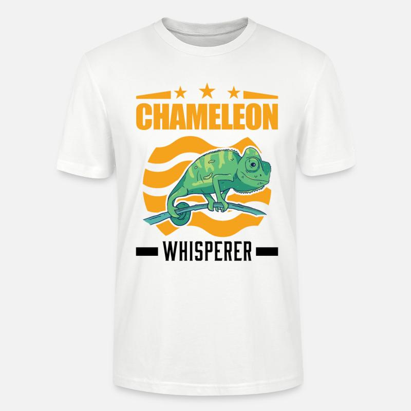 Chamäleon Flüsterer Chameleon Whisperer - T-shirt bio CRAFTER Stanley Stella Unisexe - blanc