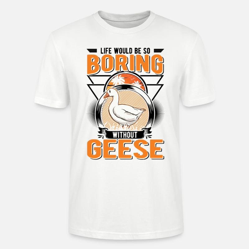 Gänse Geschenk Gänsezüchter Gans - Stanley/Stella Unisex Bio-T-Shirt CRAFTER - Weiß