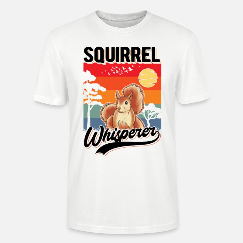 Eichhörnchen Flüsterer Squirrel Whisperer - Stanley/Stella Unisex Bio-T-Shirt CRAFTER - Weiß