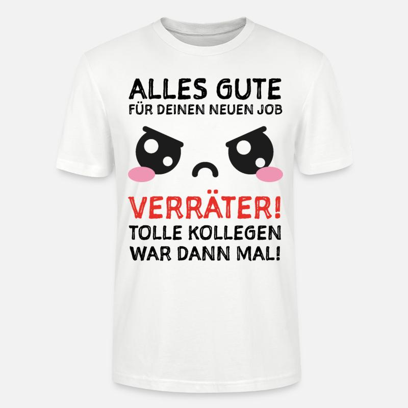 Abschiedsgeschenk Beruf Kollege Kollegin - Stanley/Stella Unisex Bio-T-Shirt CRAFTER - Weiß