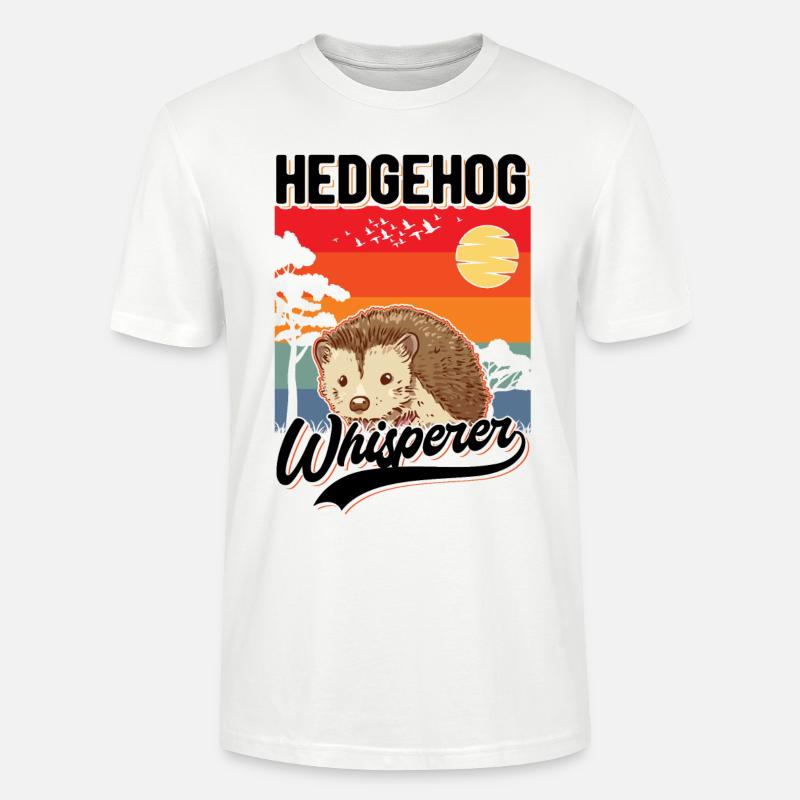 Igel Flüsterer Hedgehog Whisperer - Stanley/Stella Unisex Bio-T-Shirt CRAFTER - Weiß