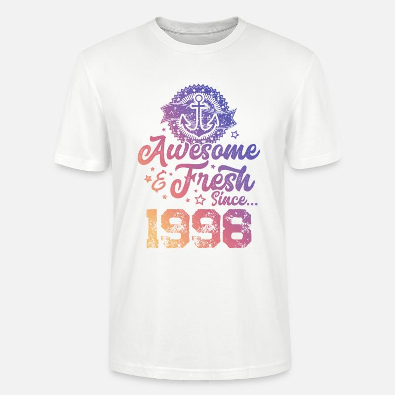 1998 awesome fresh - Stanley/Stella Unisex Bio-T-Shirt CRAFTER - Weiß