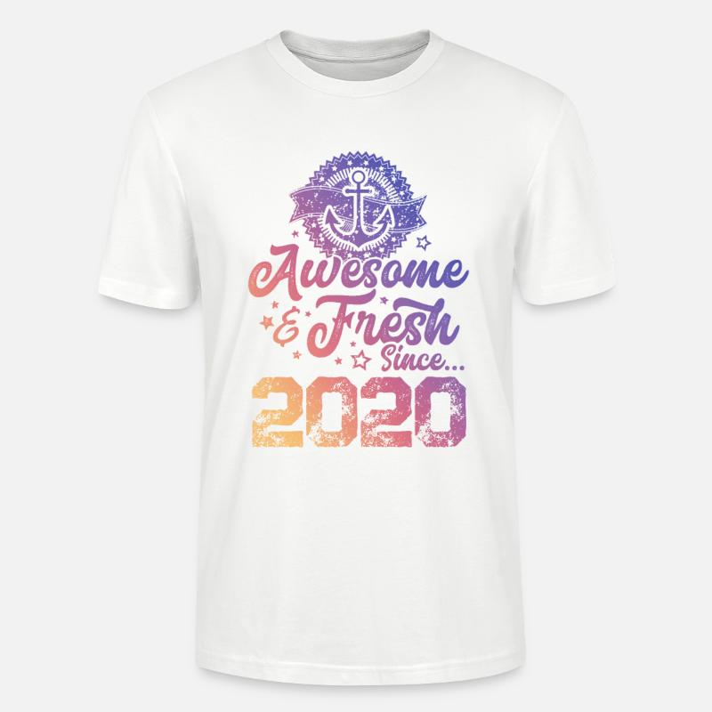 2020 awesome fresh - Stanley/Stella Unisex Bio-T-Shirt CRAFTER - Weiß