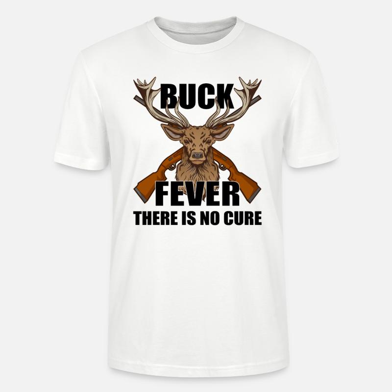 Hirschjagd Hirschjäger Jagdsaison Bockjagd - Stanley/Stella Unisex Bio-T-Shirt CRAFTER - Weiß