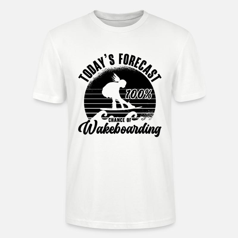 Wakeboarden Wakeboarder Wakeboard Geschenkidee - Stanley/Stella Unisex Bio-T-Shirt CRAFTER - Weiß