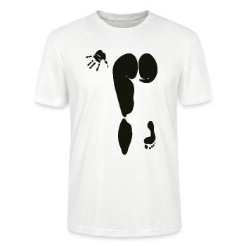 Parties du corps des femmes Peinture Du corps Empreinte Du corps Lignes du corps - T-shirt bio CRAFTER Stanley Stella Unisexe - blanc - Devant - Alina (178cm) & Michal (187cm)
