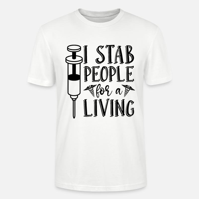 Nephrologie Dialyse Dialysetechniker Geschenkidee - Stanley/Stella Unisex Bio-T-Shirt CRAFTER - Weiß