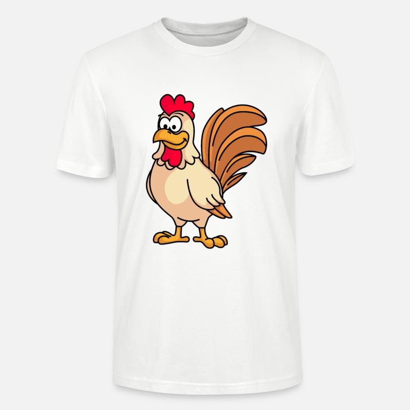 Hahn Comic Tier - Stanley/Stella Unisex Bio-T-Shirt CRAFTER - Weiß