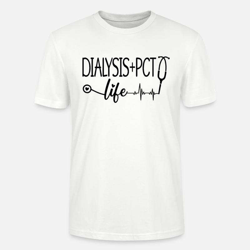 Dialyse Dialysetechniker Nephrologie Geschenkidee - Stanley/Stella Unisex Bio-T-Shirt CRAFTER - Weiß