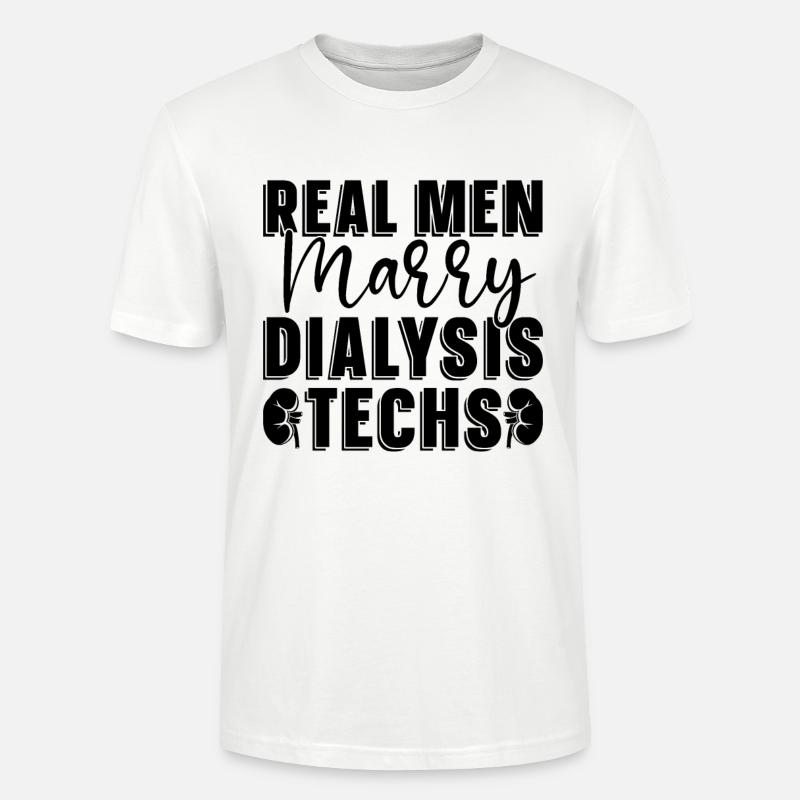 Dialyse Dialysetechniker Nephrologie Geschenkidee - Stanley/Stella Unisex Bio-T-Shirt CRAFTER - Weiß