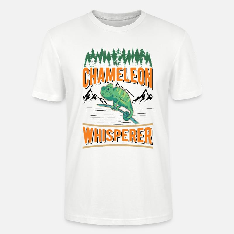 Chamäleon Flüsterer Chameleon Whisperer - Stanley/Stella Unisex Bio-T-Shirt CRAFTER - Weiß