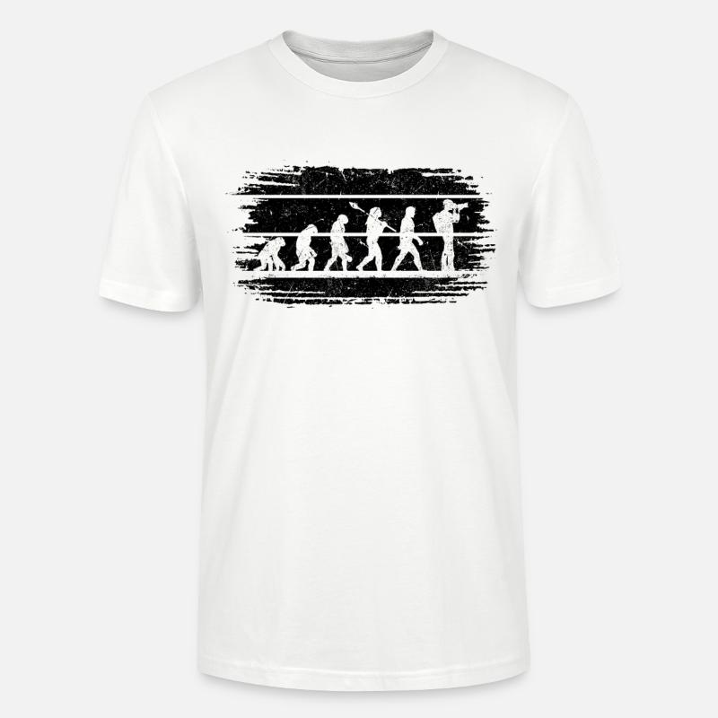 Fotografie Evolution Fotografie Evolutionsfotograf - Stanley/Stella Unisex Bio-T-Shirt CRAFTER - Weiß