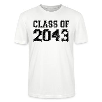 Klasse von 2043 - Stanley/Stella Unisex Bio-T-Shirt CRAFTER - Weiß - Vorne - Alina (178cm) & Michal (187cm)