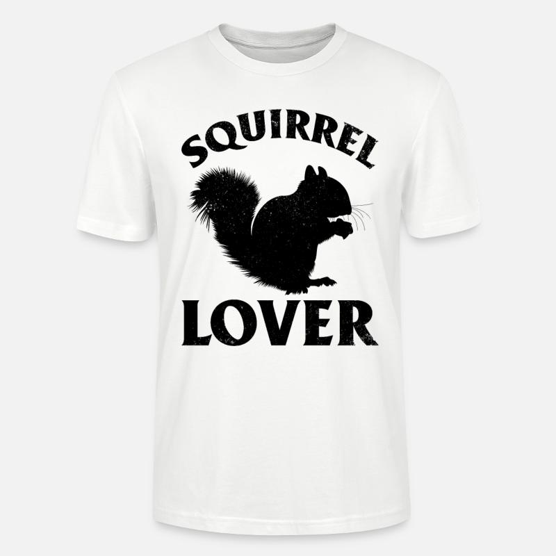 Eichhörnchen Liebhaber Cooles Eichhörnchen - Stanley/Stella Unisex Bio-T-Shirt CRAFTER - Weiß