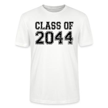 Klasse von 2044 - Stanley/Stella Unisex Bio-T-Shirt CRAFTER - Weiß - Vorne - Alina (178cm) & Michal (187cm)