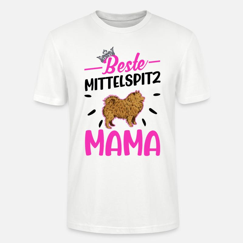 Beste Mittelspitz Mama - Stanley/Stella Unisex Bio-T-Shirt CRAFTER - Weiß