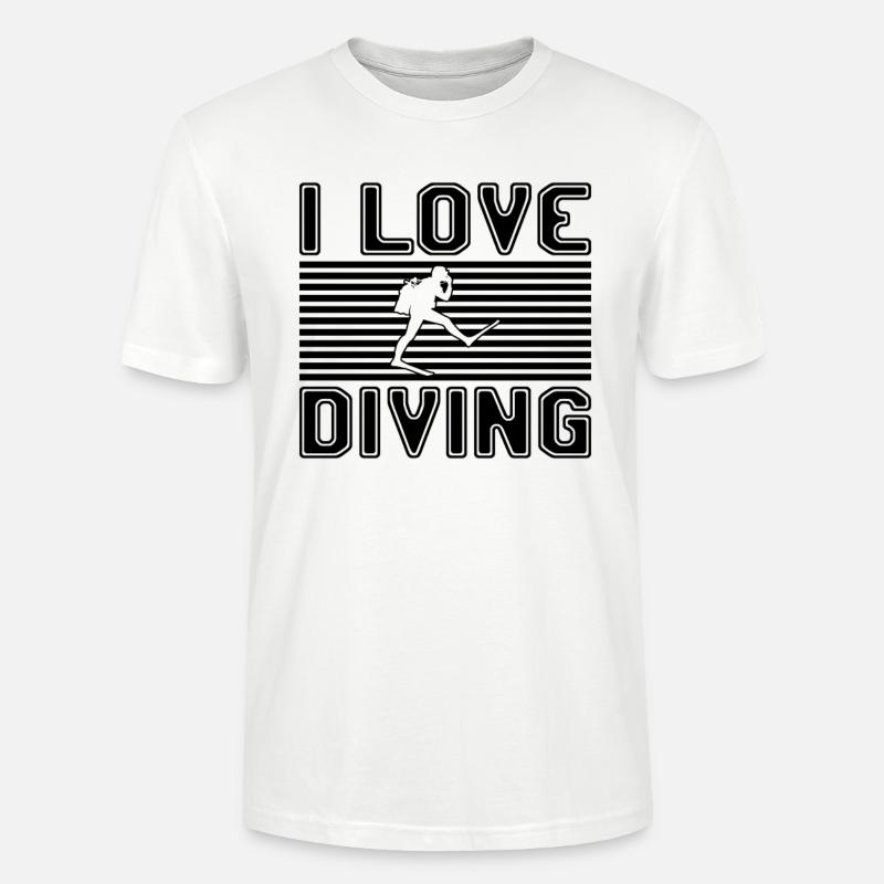 J’adore la plongée - T-shirt bio CRAFTER Stanley Stella Unisexe - blanc