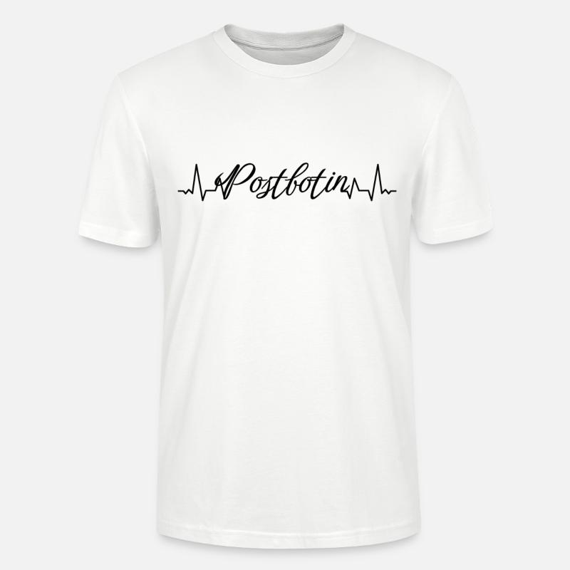 Postboten Herzschlag Postbote Postbotin - Stanley/Stella Unisex Bio-T-Shirt CRAFTER - Weiß
