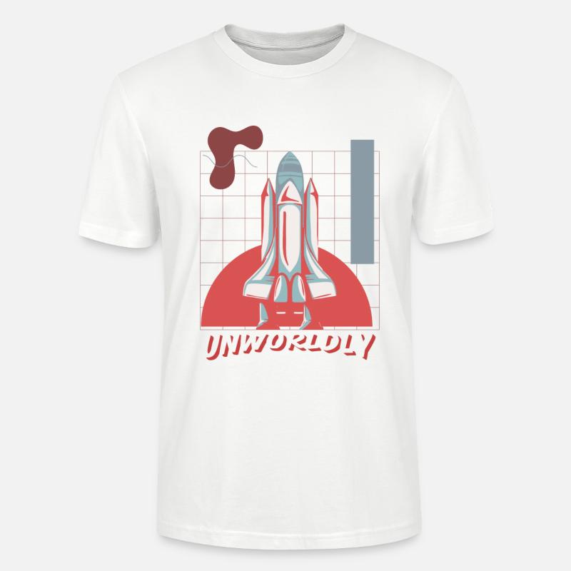 Weltfremd Spacerocket - Stanley/Stella Unisex Bio-T-Shirt CRAFTER - Weiß