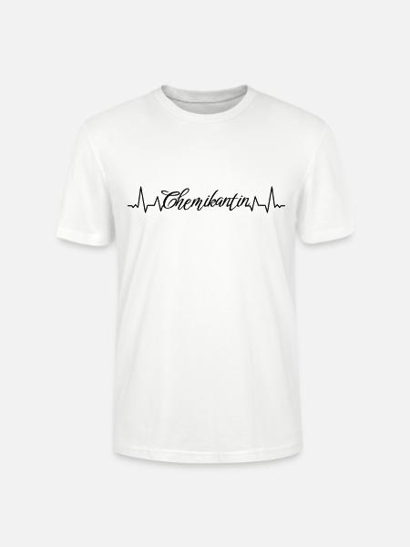 Laborant Herzschlag Chemikantin - Stanley/Stella Unisex Bio-T-Shirt CRAFTER - Weiß