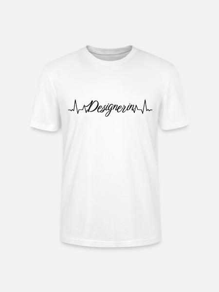 Illustrator Herzschlag Designerin - Stanley/Stella Unisex Bio-T-Shirt CRAFTER - Weiß
