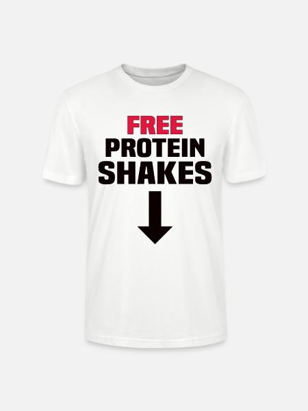 Free Protein Shakes - Stanley/Stella Unisex Bio-T-Shirt CRAFTER - Weiß