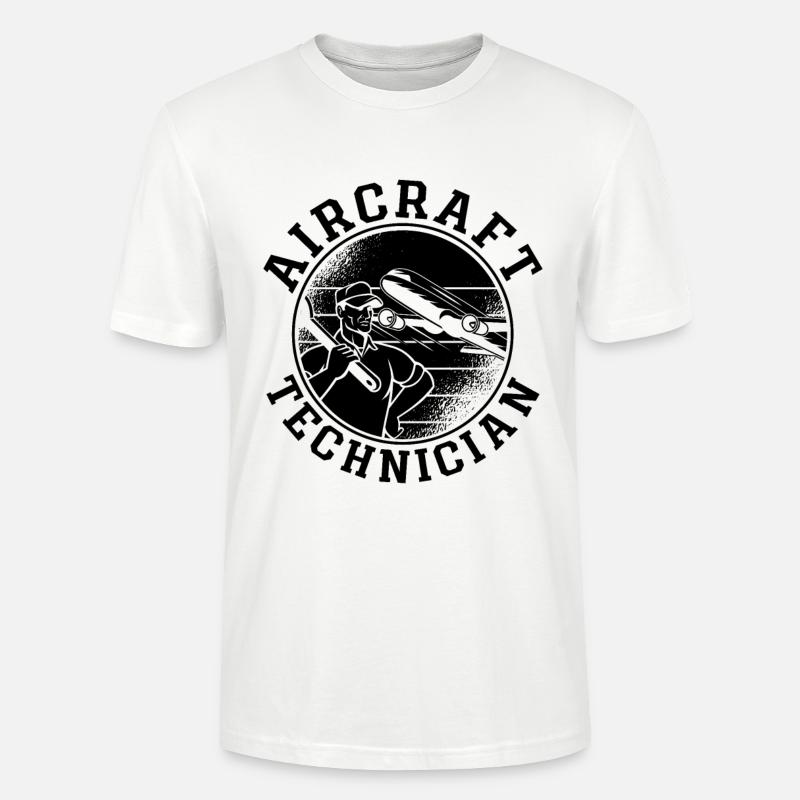 Fluggerättechniker Fluggerätmechaniker Luftfahrt - Stanley/Stella Unisex Bio-T-Shirt CRAFTER - Weiß